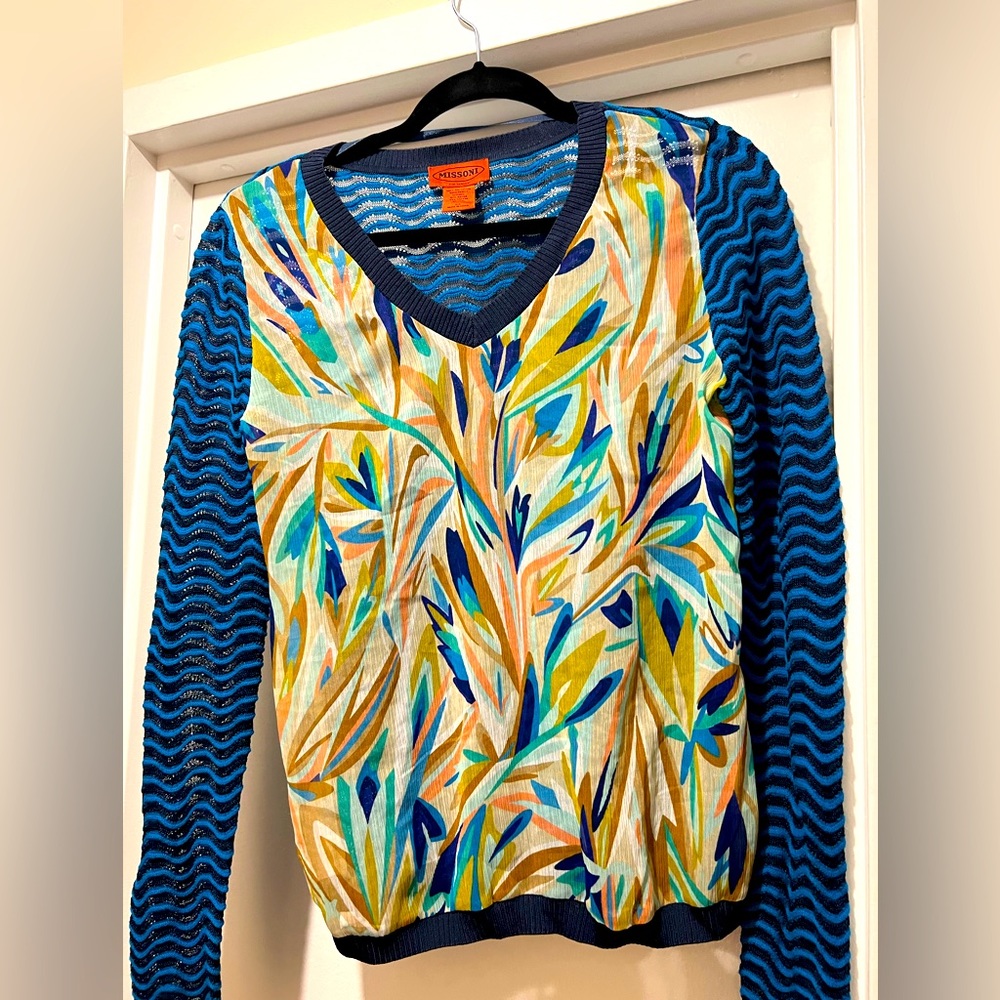 MISSONI Summer Sheer Top - Size M